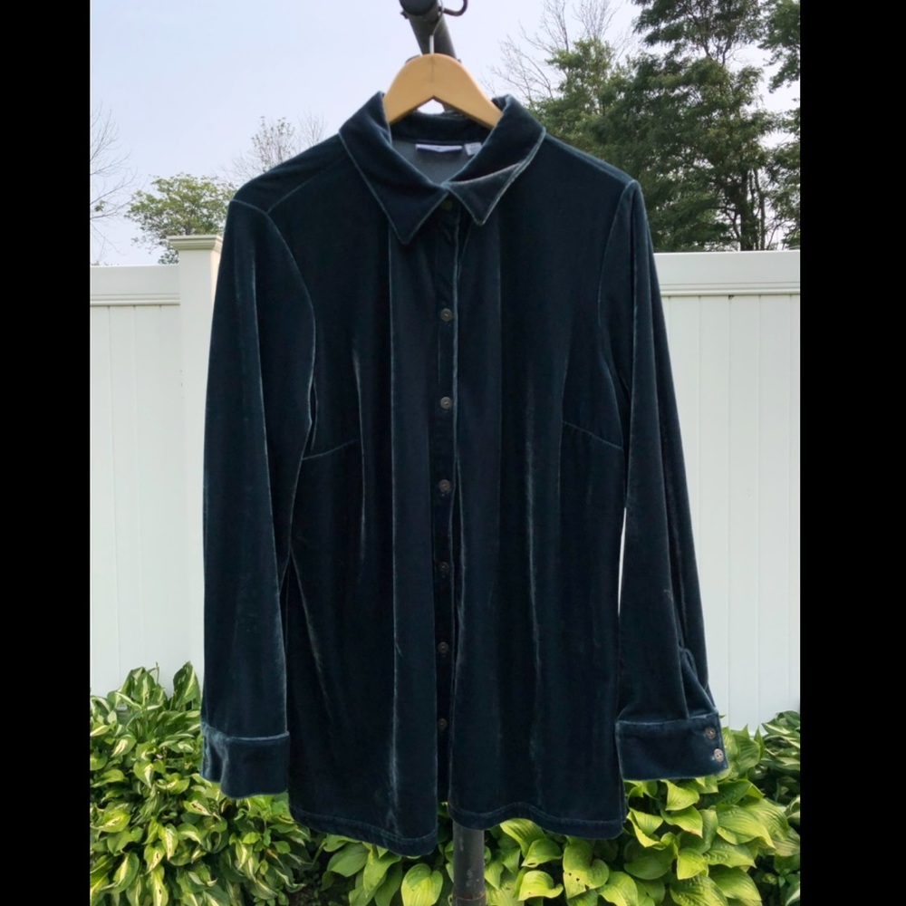 Velvet XL long sleeve button down shirt